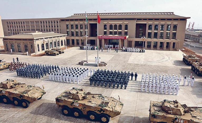 中国人民解放军驻吉布提保障基地部队进驻营区仪式