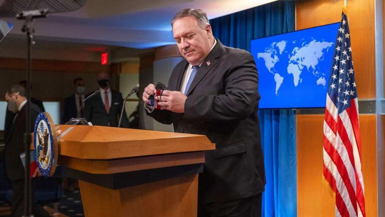 蓬佩奥做贼心虚的胆怯