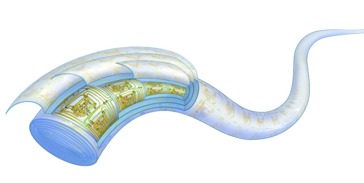 告别方片片，中国科学家把芯片做成“头发丝”，织进衣服里